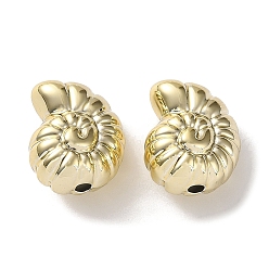 Golden Plated Plating Opaque Acrylic Beads, Conch Shape, Golden Plated, 15x12x9mm, Hole: 2mm