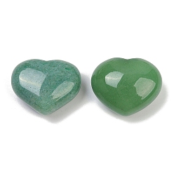 Зеленый Авантюрин Сердце натуральный зеленый авантюрин пальмовые камни, тревожность исцеление карманный большой палец камень, 24.5x30~31x17 мм
