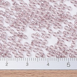 (RR168) Transparent Smoky Amethyst Luster MIYUKI Round Rocailles Beads, Japanese Seed Beads, (RR168) Transparent Smoky Amethyst Luster, 11/0, 2x1.3mm, Hole: 0.8mm, about 1100pcs/bottle, 10g/bottle