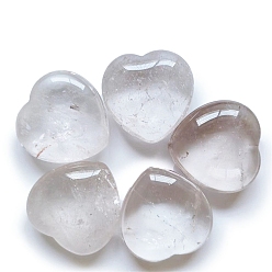 Дымчатый Кварц Украшения из натурального дымчатого кварца, товары для украшения дома, сердце, 25x25x10 мм