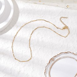 Золотой 304 ожерелья из нержавеющей стали с кубическими звеньями для женщин и мужчин, золотые, 17.60 дюйм (44.7 см)