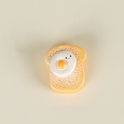 Мокасин Мини-модель хлеба из смолы, имитация еды, аксессуары для микроландшафта, притворяясь опорными украшениями, мокасин, 25x23 мм