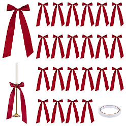 Темно-Красный 8шт полиэстеровая лента бант украшение, темно-красный, 300 мм