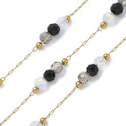 Черный Ионное покрытие (ip) 304 звенья цепи из нержавеющей стали, пайки, с эмалью и катушкой, реальный 18 k позолоченный, чёрные, 2.5x1x0.1 мм, около 32.81 футов (10 м) / рулон