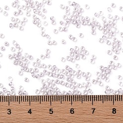 (1066) Pale Purple Lined Crystal TOHO Round Seed Beads, Japanese Seed Beads, (1066) Pale Purple Lined Crystal, 11/0, 2.2mm, Hole: 0.8mm, about 5555pcs/50g