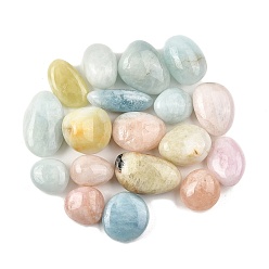 Морганит Натуральный морганит бисер, обваленные камни, нет отверстий / незавершенного, самородки, 20~56x18~30.5x8~28 мм