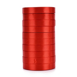 Красный Однотонная атласная лента, для подарочной упаковки, оформление партии, красные, 5/8 дюйм (15~16 мм), около 25 ярдов / рулон (22.86 м / рулон), 10 рулоны / группа