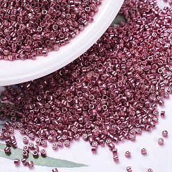 (DB0428) Гальваническая Светлая Клюква Бусины miyuki delica, цилиндр, японский бисер, 11/0, (дБ 0428) оцинкованная легкая клюква, 1.3x1.6 мм, Отверстие: 0.8 мм, о 2000 шт / бутылка, 10 г / бутылка