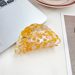 Золотистый Полые заколки для волос из ацетата целлюлозы, аксессуары для волос для женщин и девочек, золотые, 80x45 мм