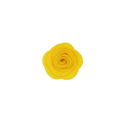 Khaki Non-woven Fabrics Cabochons, for Garment Accessory, Flower, Khaki, 40mm