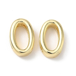 Настоящее золото 18K Прелести латунных слайд, без свинца и без кадмия, долговечный, стойки покрытие, число 0, реальный 18 k позолоченный, 16x10.5x5.5 мм, отверстие : 10.5x2.3 мм