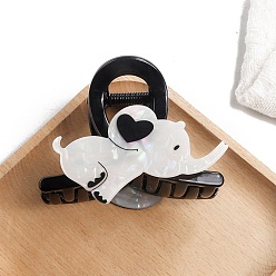 Слон Милые заколки-коготки из ПВХ, слон, 80x55x45 мм