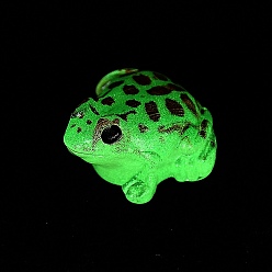 Pink Украшения в виде светящихся смоляных лягушек, светящиеся в темноте украшения, розовые, 22x24x13.5 мм