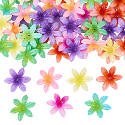 (52) Непрозрачная лаванда 60 непрозрачные акриловые бусины, Плюмерия цветок, разноцветные, 35 мм