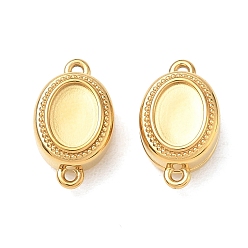 Oval 304 Stainless Steel Magnetic Clasps, Oval, Real 18K Gold Plated, Oval, 14.5x8.5x6mm, Hole: 1.1mm