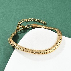 Настоящее золото 22K 304 женские браслеты-цепочки со звеньями из нержавеющей стали, вакуумное покрытие pvd, реальный 22 k позолоченный, 7-5/8 дюйм (19.4 см)