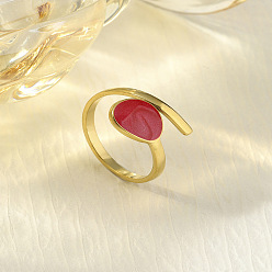 (123L) Белый крем непрозрачный блеск 304 из нержавеющей манжеты кольца стальные эмалированные, слеза, огнеупорный кирпич, внутренний диаметр: 15~20 мм