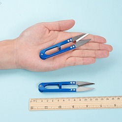 Mixed Color Sharp Steel Scissors, Mixed Color, 106x22x10mm, 12pcs/dozen