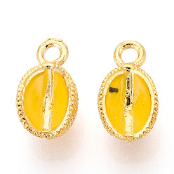 Durian Эмалевые подвески из фруктового сплава, золотые, дуриан, 14x8x7 мм, отверстие : 2 мм