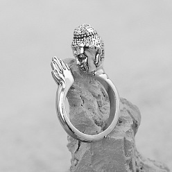 Другие Регулируемые кольца-манжеты из ретро-сплава для мужчин, Будда, регулируемый