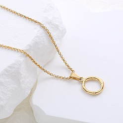 Letter O Ожерелья с подвесками в виде алфавита из нержавеющей стали для женщин, золотые, Письмо O