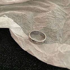 Ring Сплав манжеты кольца, античное серебро, кольцо, внутренний диаметр: 15~20 мм