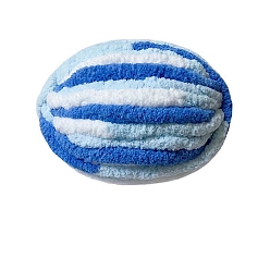 Васильковый Супермягкая пряжа из полиэстера шенилл jumbo, для проектов украшения дома подушки-одеяла, сегмент окрашенный, васильковый, 20 мм, около 29.53 ярдов (27 м) / моток