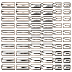 Черный Цвет Металла 60 шт. 3 номер модели 9 фасонные крючки для бюстгальтера из сплава для шитья, топы купальника бикини с лямкой на бретельках, кольца для нижнего белья, металлический черный , 10~12.5x15.5~28.5x1~1.5 мм, внутренний диаметр: 11~24x1.8~3 мм, 20 шт / стиль