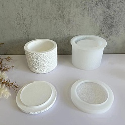 Белый Колонна с эффектом лавы, силиконовые формы для чашек для свечей своими руками, формы для литья цемента из смолы и гипса, белые, 9.3x1.55 см & 10.7 см, внутренний диаметр: 1 см и 6.9 см