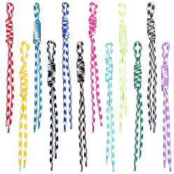 (52) Непрозрачная лаванда 12шт. 12 цвета нейлоновые подвески для украшения сумок, разноцветные, 255x13~14 мм, отверстие : 25x8 мм, 1 шт / цвет