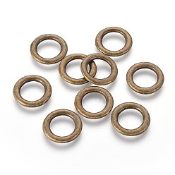 Античная Бронза Соединительные колечки из сплава, тибетский стиль , без кадмия, без никеля и без свинца, античная бронза , размер : диаметром около 14.5 мм , толщиной 2 мм , отверстие : 10 мм, 925 шт / 1000 г