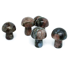 Снежный Обсидиан Натуральные снежинки, фигурки целебных грибов из обсидиана, Украшения из камня с энергией Рейки, 22 мм