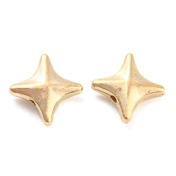 Золотой CCB пластиковые шарики, звезда, золотые, 9.5x9.5x3 мм, отверстие : 0.6 мм