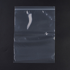 Белый Пластиковые сумки на молнии, многоразовые упаковочные пакеты, верхнего уплотнения, мешок с самоуплотнением, прямоугольные, белые, 33x23 см, односторонняя толщина: 3.9 мил(0.1мм), 100 шт / пакет