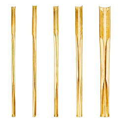 Без Покрытия Латунный дырокол для керамического цветочного горшка, сырой (без покрытия), 115~118x5~12x4~8 мм, внутренний диаметр: 2.5~11 мм, 5 шт / комплект