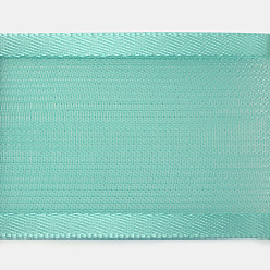 Medium Aquamarine 100 Yards Polyester Organza Ribbon with Satin Edge, Medium Aquamarine, 3/8 inch(9mm)