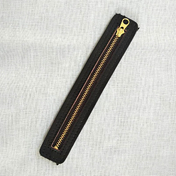 Коричневый Сумка из искусственной кожи на молнии, для аксессуаров для замены сумок, кофе, 18x3 см