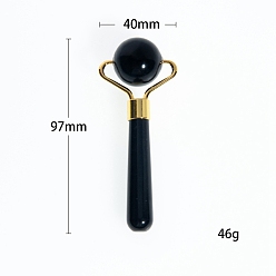 Нефрит Односторонние ролики для лица из натурального нефрита, массажные инструменты, 97x40 мм