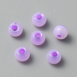 Сине-фиолетовый Бусины лэмпворк , рондель, синий фиолетовый, 4x2.5 мм, отверстие : 1 мм, 150 шт / пакет