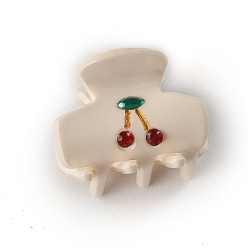 Цвет Древесины Заколки для волос из пвх, деревесиные, 32x28 мм