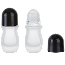 Черный Стеклянные бутылки с роликовыми шариками, чёрные, 4x3.85x9.85 см, емкость: 30 мл (1.01 жидких унций)