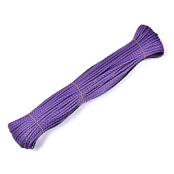 Темная Орхидея Плетеные имитация кожаные шнуры, фурнитура елочки для браслета, темные орхидеи, 5x2 мм, около 109.36 ярдов (100 м) / пачка