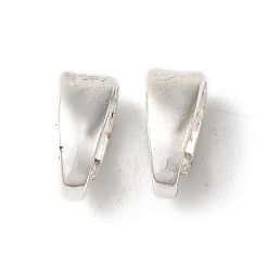 Серебро Стойки обшивки латунь оснастки на поруки, долговечный, без свинца и без кадмия, серебряные, 6x2.5x4 мм, отверстие : 3x5 мм