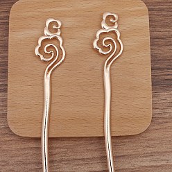 Light Gold Поиск палочек для волос из сплава в старинном стиле, для ювелирных украшений своими руками, облако, золотой свет, 167x22 мм, 20 шт / комплект