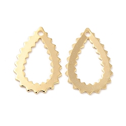 Настоящее золото 24K Латунные филигранные подвески, без кадмия и без свинца, очарование слезы, реальный 24 k позолоченный, 16x11x0.5 мм, отверстие : 1.2 мм