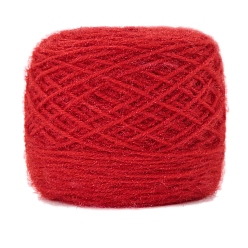 Красный Пряжа мохер, для ткачества, вязание крючком, красные, 1.5~2 мм, около 150г/моток
