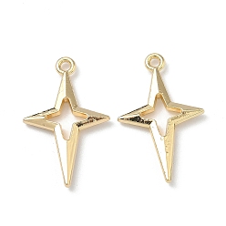 Золотой Подвески из сплава , звезды прелести, стойки покрытие, без кадмия и без свинца, золотые, 27.5x17x3 мм, отверстие : 1.6 мм