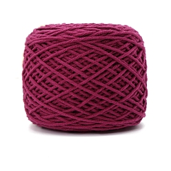 Средний Фиолетово-красный Шерстяная пряжа, для одежды шарфы свитера шали шапки, средне фиолетовый красный, 5 мм