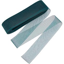 Зеленый Полиэстер конский волос коса косточки свадебное платье аксессуары, для пошива платья бейсболка для шитья юбки окантовка окантовка, зелёные, 75x0.3 мм, 50 ярдов / рулон