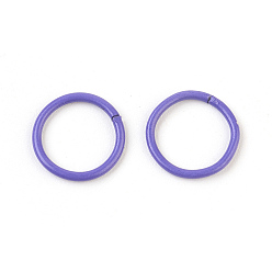 Mixed Color Iron Jump Rings, Open Jump Rings, Mixed Color, 18 Gauge, 10x1mm, Inner Diameter: 8mm